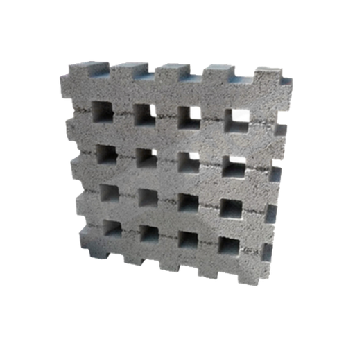 [PRE-LO56] Celosía Cesped Gris 500x500x100 mm