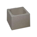 Pilar Liso AD Gris 39x39x19