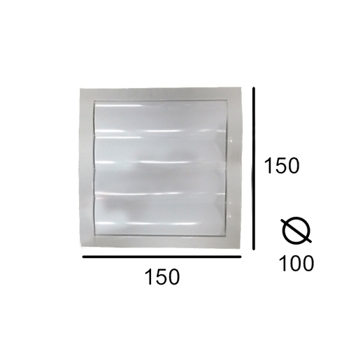 [DAKO-P40] Rejilla con apertura automática en ABS 