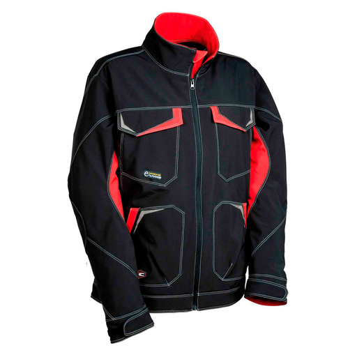 [COFRA-P221-46] Cazadora Mirassol Rojo/Negro