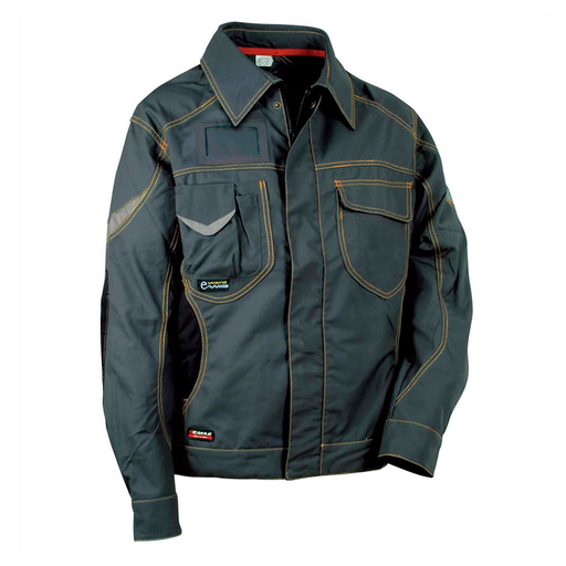 [COFRA-P144] Chaqueta Anversa Gris Oscuro/Negro 