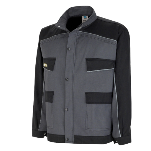 [MPL-P155] Chaqueta canvas gris/negro Ref. 588CCGNE
