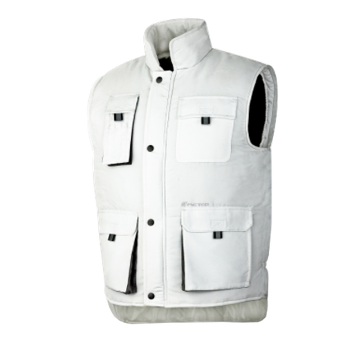[MPL-P127] Chaleco Multibolsillos Blanco Ref. 288VMRBL