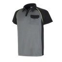 Polo Manga Corta Gris Oscuro / Negro Ref.1288PTMCGNE