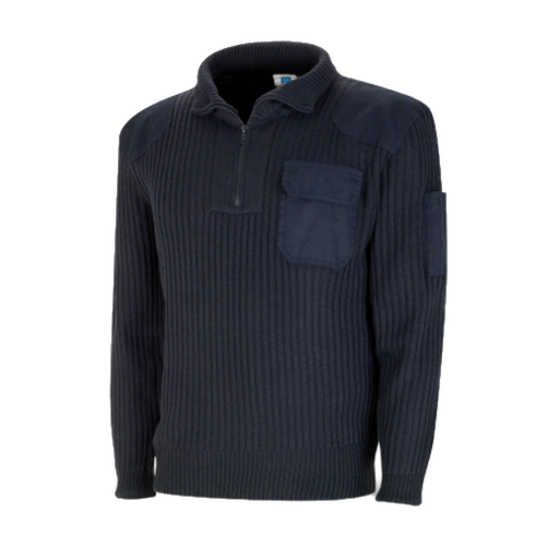 [1288JCAM] Jersey Cuello Cremallera Azul Marino Ref. 1288JCAM