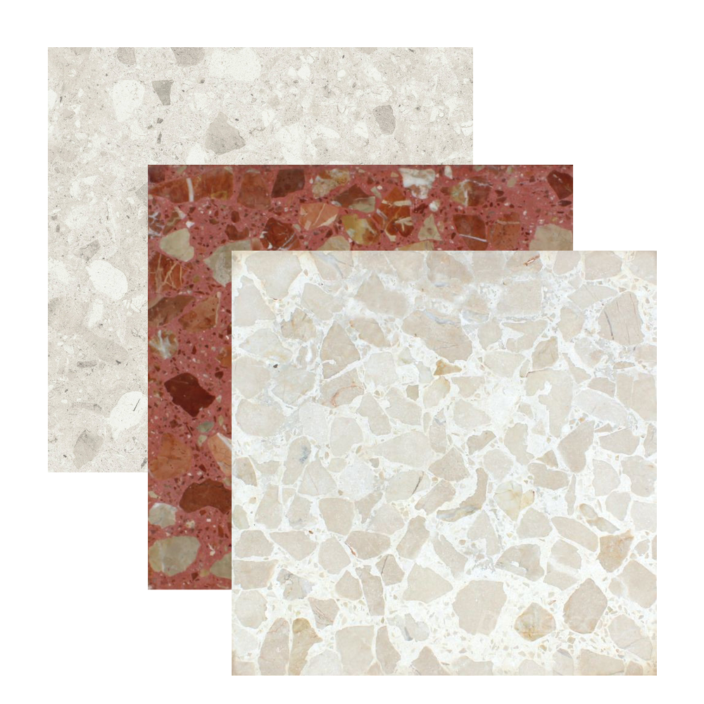 PZ Terrazo para Interiores Grano Medio 40x40