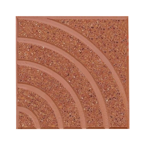 [TER-77] Pz Baldosa Pulida 5 Curvas Roja 30x30 Ref. 506 