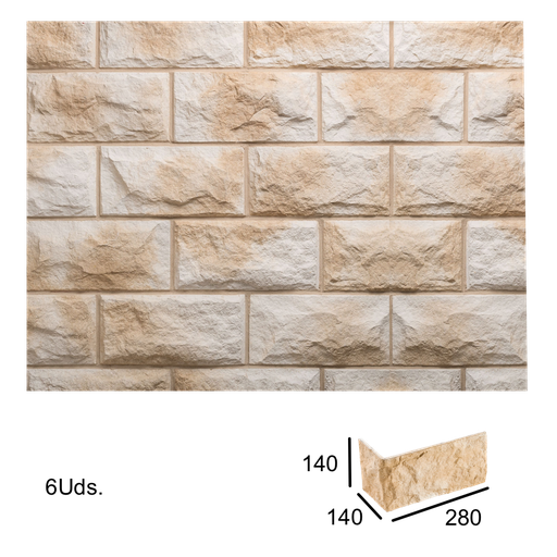 [VERNI-114] Caja Esquina Pirineos Aneto 1x14x14x28 (+/- 0,9 ml)
