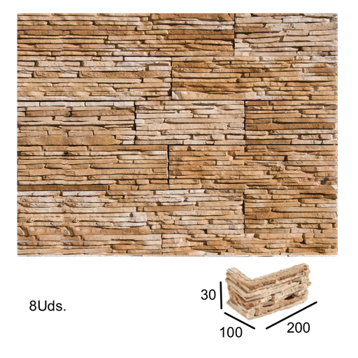 [VERNI-121] Caja Esquina saliente Laredo Canela 3x12,5x10x20 (+/- 1 ml)
