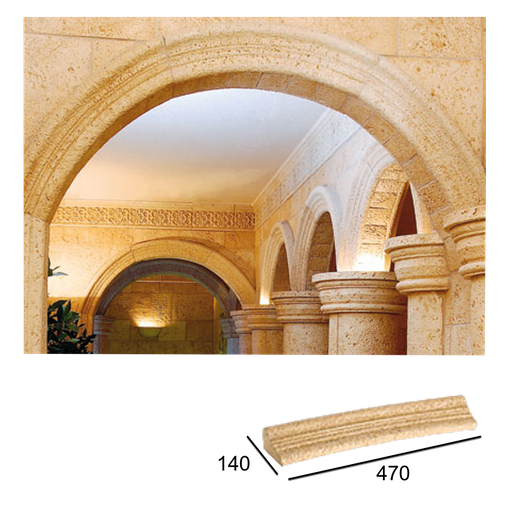 [VERNI-P172] Moldura Salamanca curva 8 cm