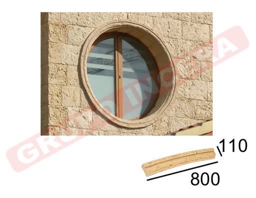 [VERNI-181] Moldura Marés curva 6x11x80