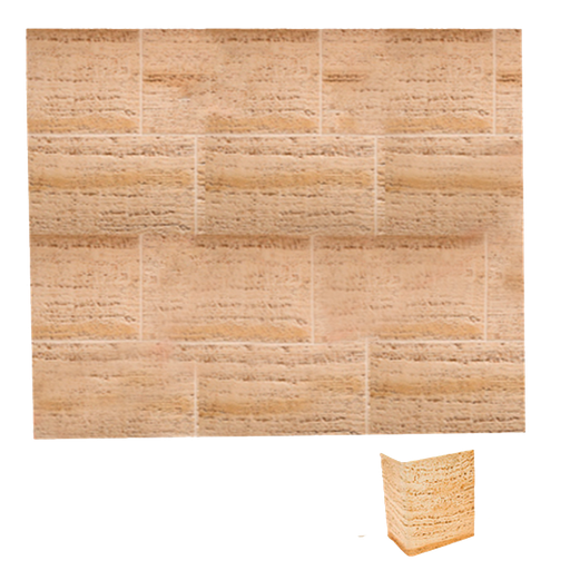 [VERNI-183] Esquina Travertino Arenado 40x20x30