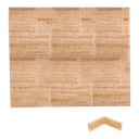 Esquina Entrante Moldura Travertino Arenado 4x12x30x30