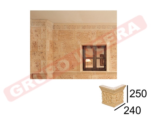 [VERNI-92] Esquina saliente moldura Mayor 6x25x24