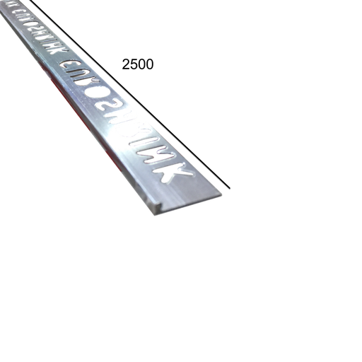 [JUN-P71] Canto Aluminio Plata SLIM 183A 3 mm 2,5 mt
