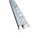 Junquillo Cuadrado Aluminio Plata 13x15 mm 2,5 mt