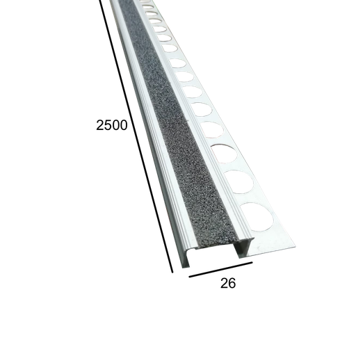 [JUN-74] Peldaño Aluminio Plata Mate 2,5 mt Ref: 243A-PM