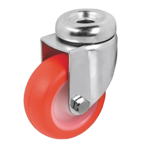 [RUE-P09] Rueda de Poliuretano Termoplástico Naranja Serie 36