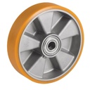 Rueda de Poliuretano "TR" Amarilla Serie 65