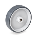 Rueda de Goma Gris Anti-Huella con Cojinete Serie 71