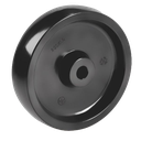 Rueda Monolítica Negra Resistente a Temperatura Serie 67