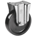 Rueda Fija Monolítica Negra Resistente a Temperatura 100x35 mm Serie 67 Ref: 677402