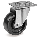 Rueda Giratoria Monolítica Negra Resistente a Temperatura Serie 67