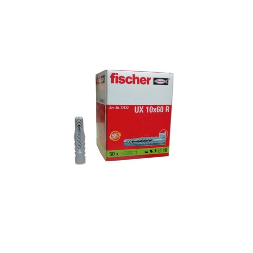 [FISCHER-378] Caja de Taco UX R 10x60 mm (50 uds) Ref: 77872