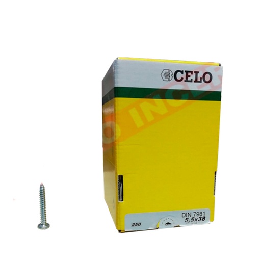 [CELO-P268] Caja de Tornillo Cincado de Chapa Alomada Philips DIN 5,5 mm