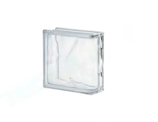 [BLOQ-P13] Terminal Lineal Ondulado Transparente 190x190x80 mm