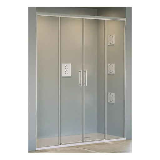 [ECO-P032] Frontal para Ducha Koror 1950 mm Perfil Plata Brillo