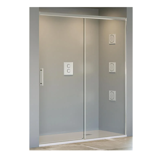 [ECO-P039] Frontal para Ducha Tuvalu 1950 mm Perfil Plata Mate