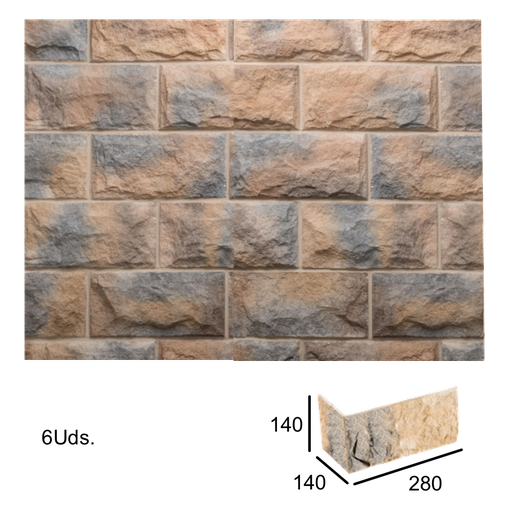 [VERNI-115] Caja Esquina Pirineos Ordesa 1x14x14x28 (+/- 0,9 ml)