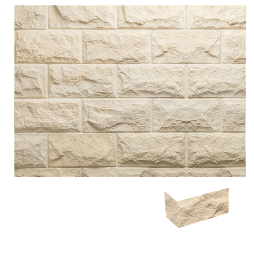 [VERNI-202] Caja Esquina Pirineos Crema 1x14x14x28 (+/- 0,9 ml)