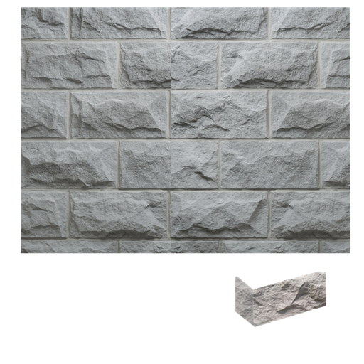 [VERNI-203] Caja Esquina Pirineos Gris 1x14x14x28 (+/- 0,9 ml)