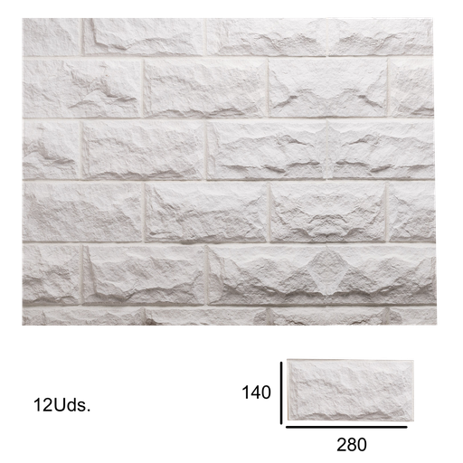 [VERNI-135] Caja Pirineos Blanco 1x14x28 (+/- 0,5m2)