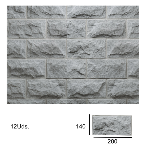 [VERNI-146] Caja Pirineos Gris 1x14x28 (+/- 0,5m2)