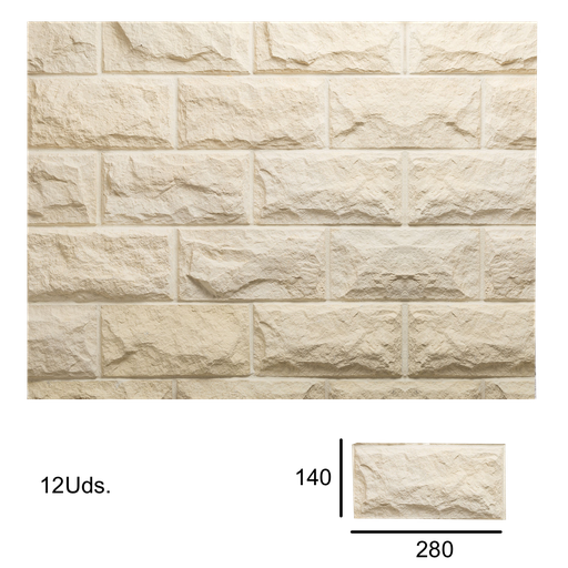 [VERNI-147] Caja Pirineos Crema 1x14x28 (+/- 0,5m2)