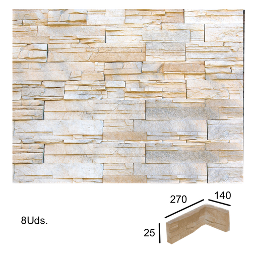 [VERNI-199] Caja Esquina Entrante Varadero Torcaz 2,5x10x14x27 (8 ud)