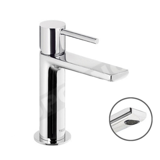 [TRES-71] Monomando de lavabo Max-Tres cromado con maneta de Cuerpo Plano Ref. 06210302