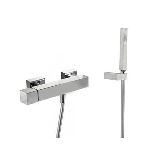 [TRES-69] Monomando de Ducha Cuadro-Tres Cromado Ref.107167