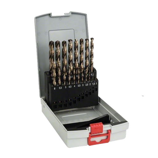 [BOSCH-91] Juego de 19 Brocas Para Metal ProBox HSS-CO DIN 338