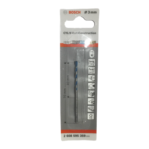 [BOSCH-P111] Broca Multiusos CYL-9 Multiconstrucción
