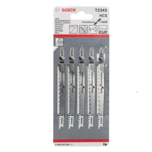 [BOSCH-202] Hoja de Sierra de Calar T234X (5 ud)