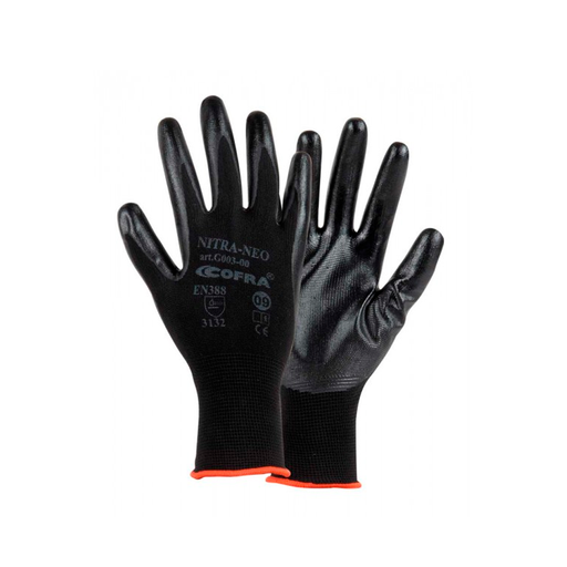 [COFRA-P229] Guante Nitra-Neo Negro T.7