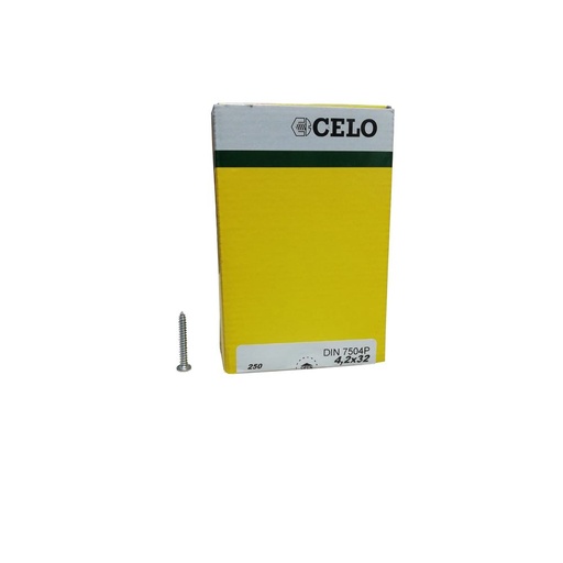 [CELO-253] Caja de Tornillo Chapa Alomada Philips DIN/ ref 9425327981 4,2*32 Zincado