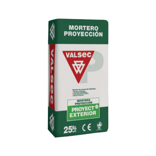 [SM-01] Saco Mortero Valsec Proyectar Exterior Gris 25 Kg