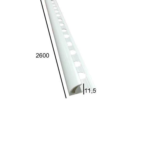 [JUN-P09] Junquillo PVC Cerrado Liso 11,5 mm