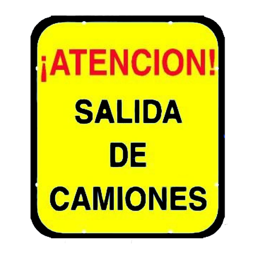 [JAR-16] Señal Metálica Salida de Camiones