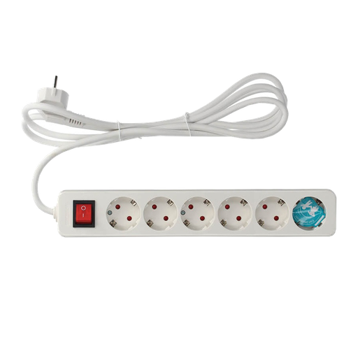 [GSC-23] Regleta Blanca 6 Tomas 3 mt Ref. 000800877